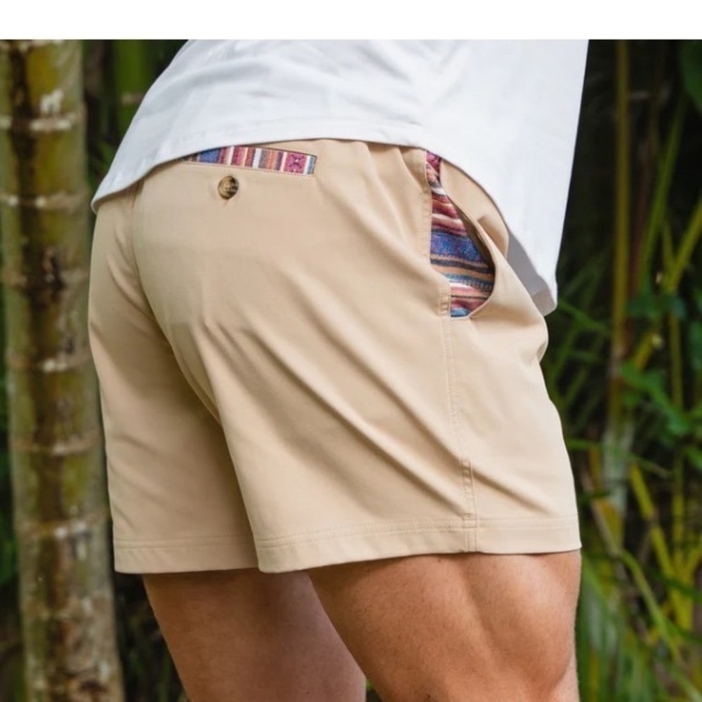 Wowie Sapien 2.0 Shorts Mens Medium Tan New With Tags